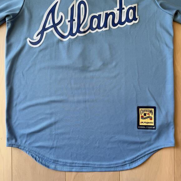 Dale Murphy Atlanta Braves Jersey Medium Blue Majestic Baseball MLB Sportswear - Picture 4 of 8